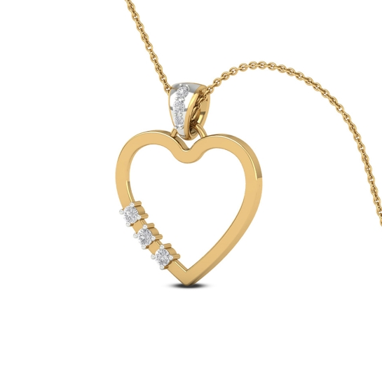 Golden Grace Heart Necklace
