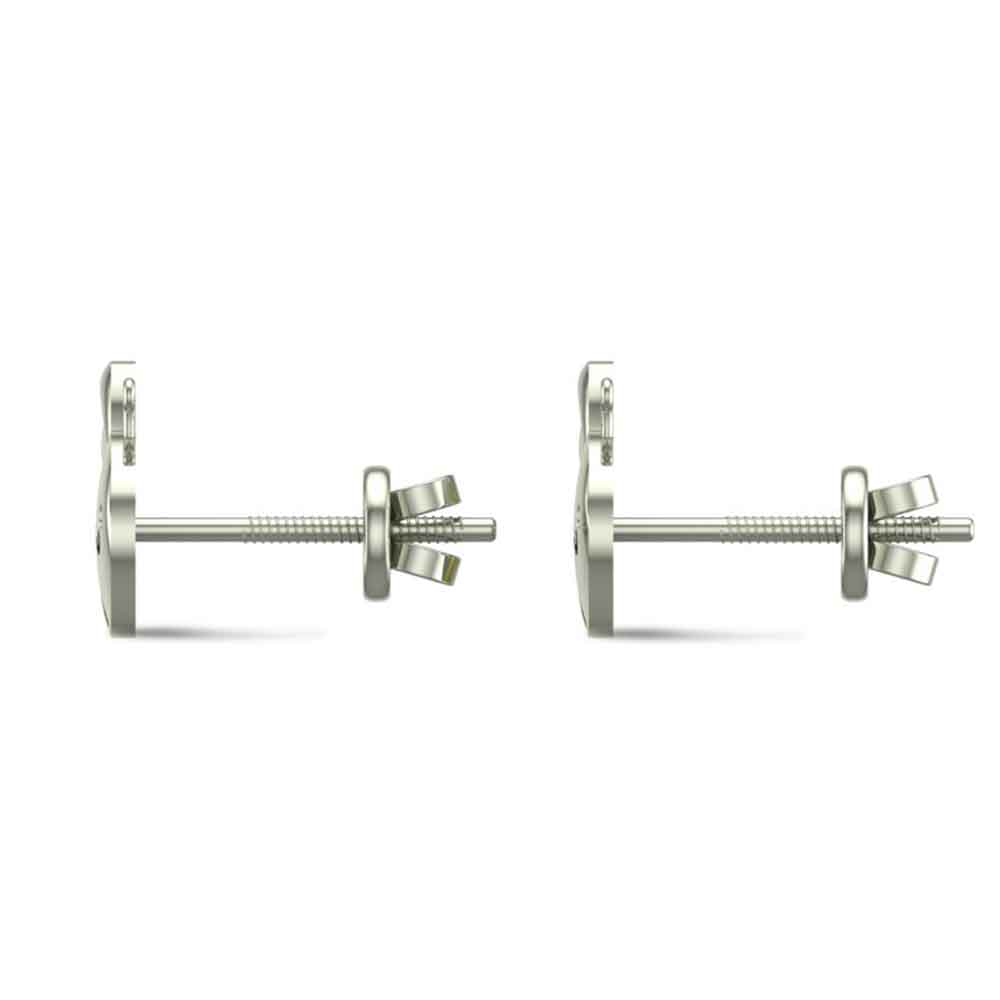 Honey Bee 18k Yellow Gold Stud Earrings for Kids and Teen Girls