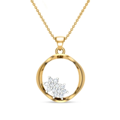 Isabela Initial Diamond Pendant