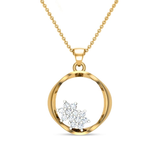 Isabela Initial Diamond Pendant