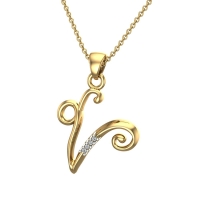 Katelyn Initial Diamond Pendant Katelyn Initial Diamond Pendant