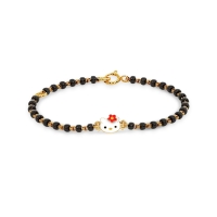 Kitty 18k Yellow Gold Enamel Kid Nazaria Bracelet Kitty 18k Yellow Gold Enamel Kid Nazaria Bracelet