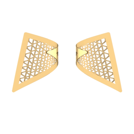 Lara Gold Earrings Design for daily use 