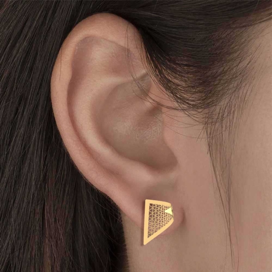 Lara Gold Earrings Design for daily use 