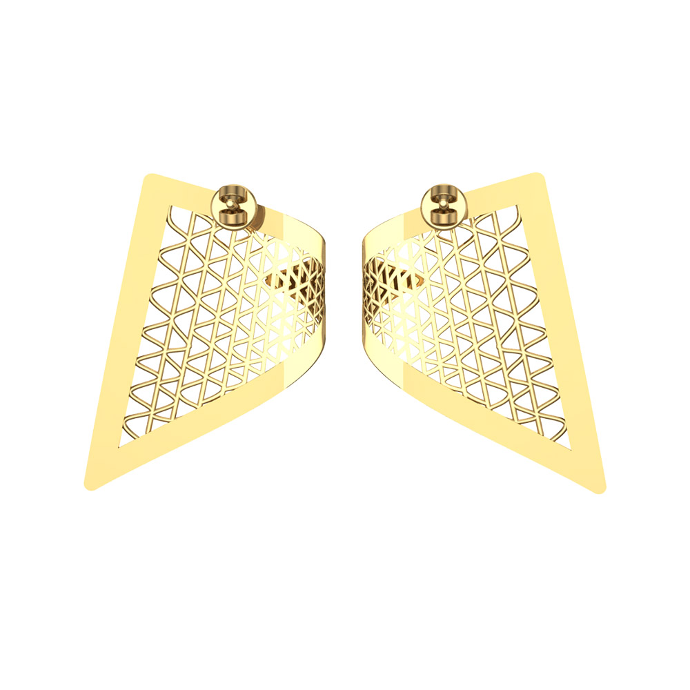 Lara Gold Earrings Design for daily use 