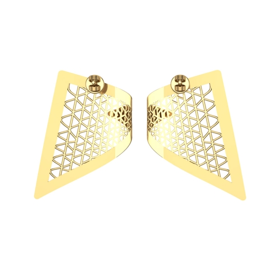 Lara Gold Earrings Design for daily use 