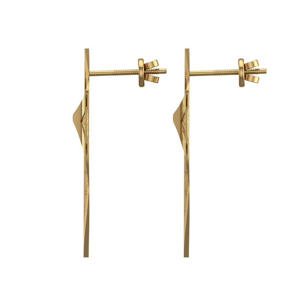 Lara Gold Earrings Design for daily use 