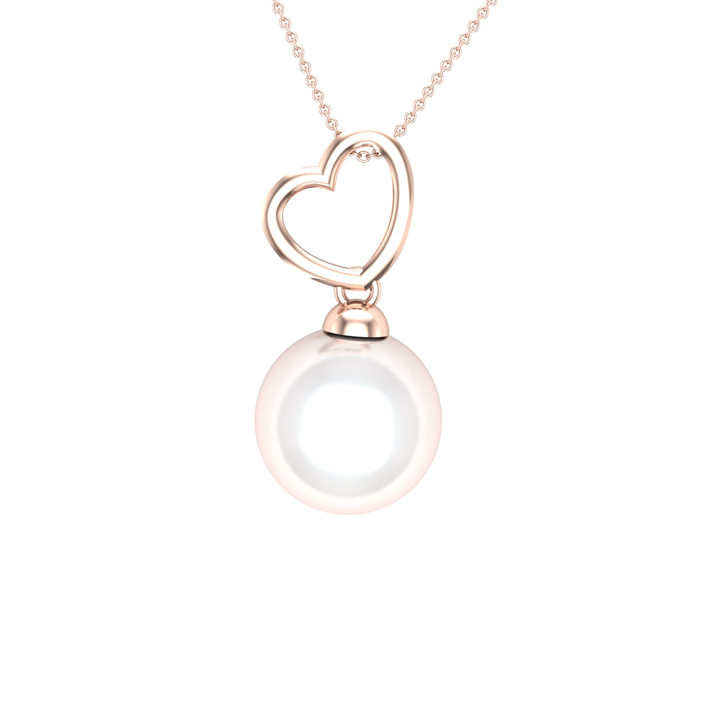 Gianna Heart Gold Pendant Designs For Female