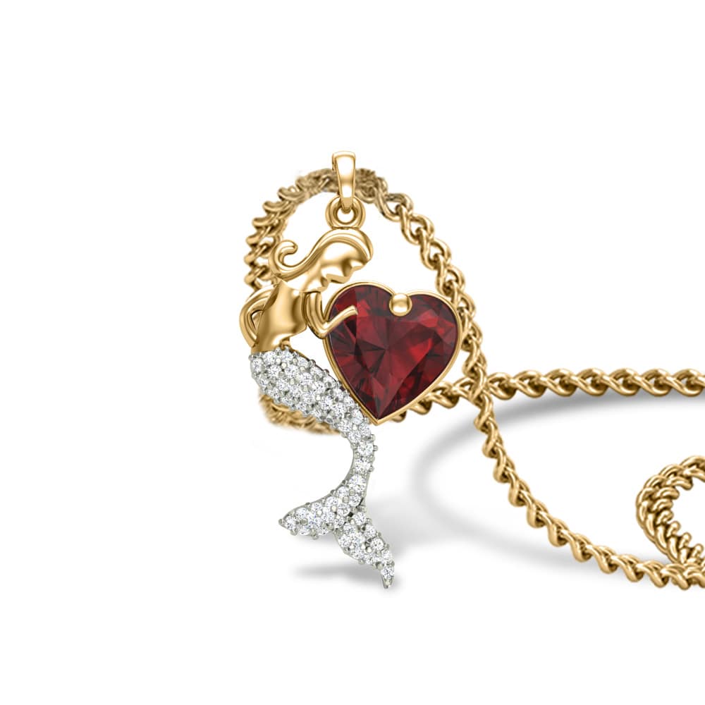 Mermaid Diamond Pendant 