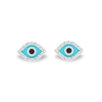 Evil Eye Enamel Diamond Earrings Evil Eye Enamel Diamond Earrings