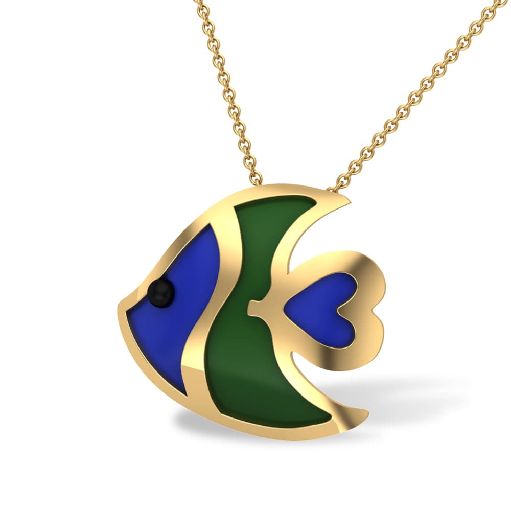 Ivey Fish Gold Pendant Designs For Female