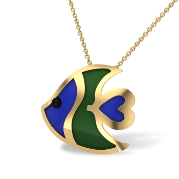 Lyla Fish Gold Penda&hellip;