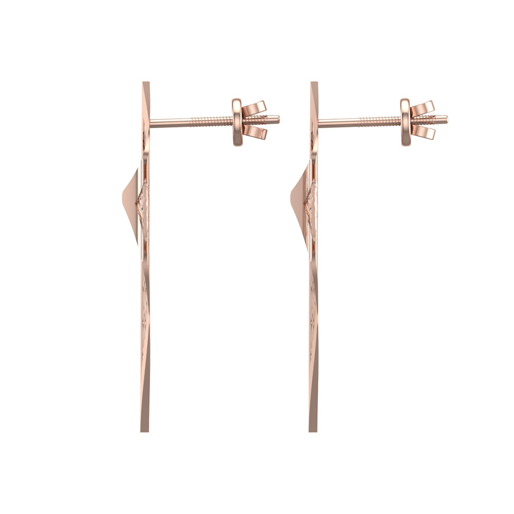 Lara Gold Earrings Design for daily use 