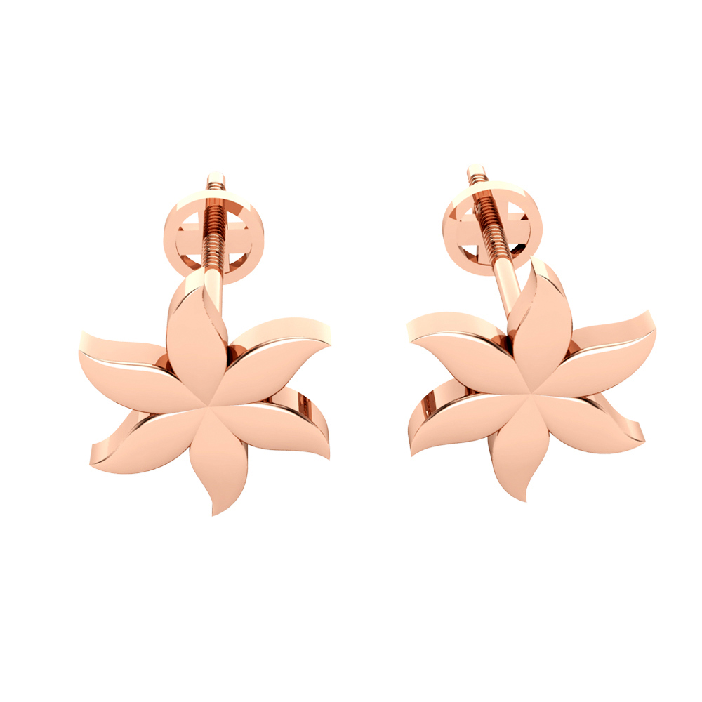 Meenu Gold Stud Earrings Design for daily use 