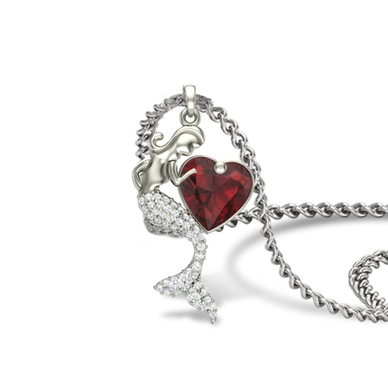 Mermaid Diamond Pendant 
