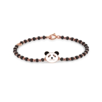 Panda 18k Rose Gold Enamel Kid Nazaria Bracelet Panda 18k Rose Gold Enamel Kid Nazaria Bracelet