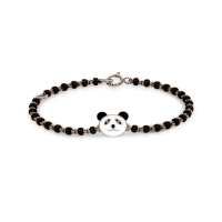 Panda 18k White Gold Enamel Kid Nazaria Bracelet Panda 18k White Gold Enamel Kid Nazaria Bracelet