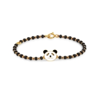 Panda 18k Yellow Gold Enamel Kid Nazaria Bracelet Panda 18k Yellow Gold Enamel Kid Nazaria Bracelet
