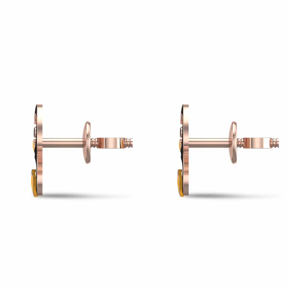 18k Penguin Rose Gold Kid Earrings