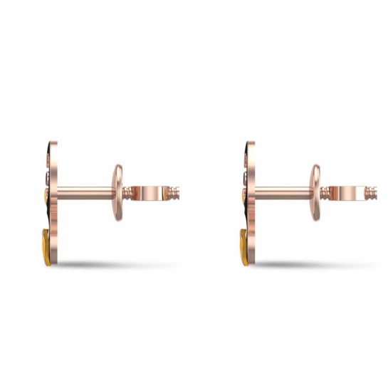 18k Penguin Rose Gold Kid Earrings