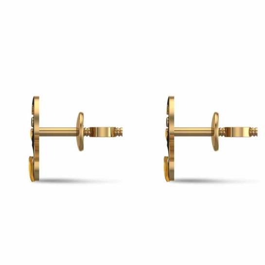 18k Penguin Rose Gold Kid Earrings