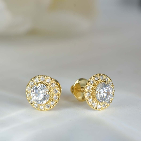 Quentin Gold Stud Earring