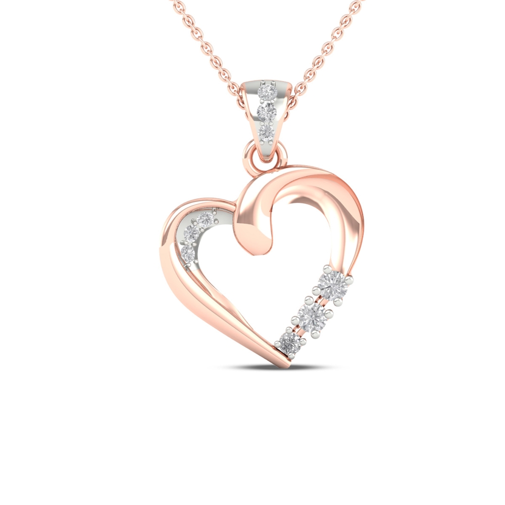 Radiant Love Gold Heart Charm