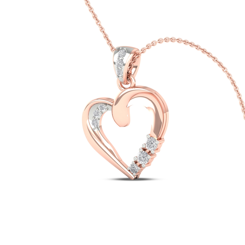Radiant Love Gold Heart Charm