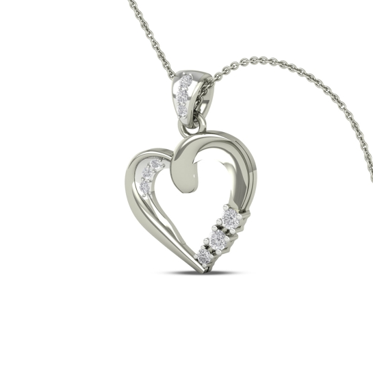 Radiant Love Gold Heart Charm