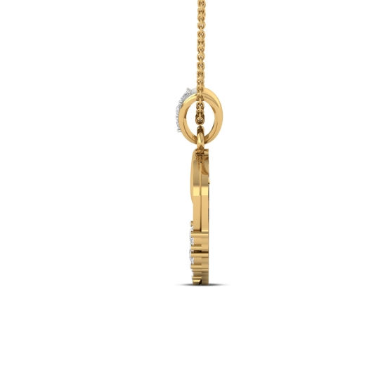 Radiant Love Gold Heart Charm