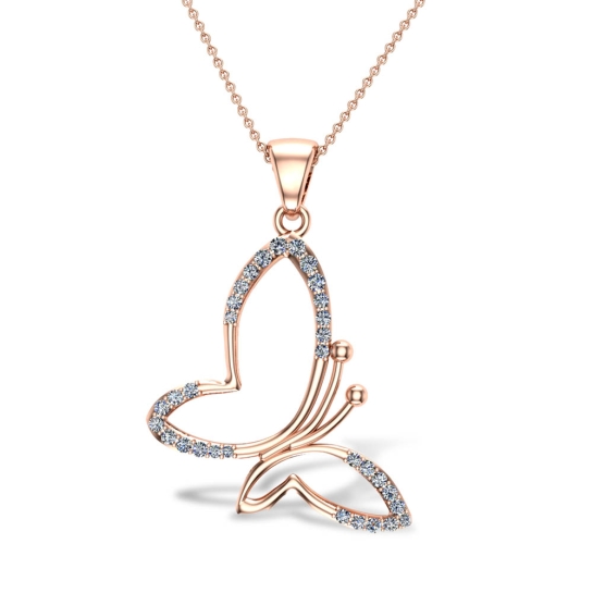 Kaiden Butterfly Diamond Pendant