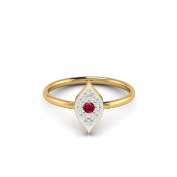 Ruby Bloom Leaf Ring&hellip;
