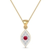 Ruby Bloom Leaf pendant Ruby Bloom Leaf pendant