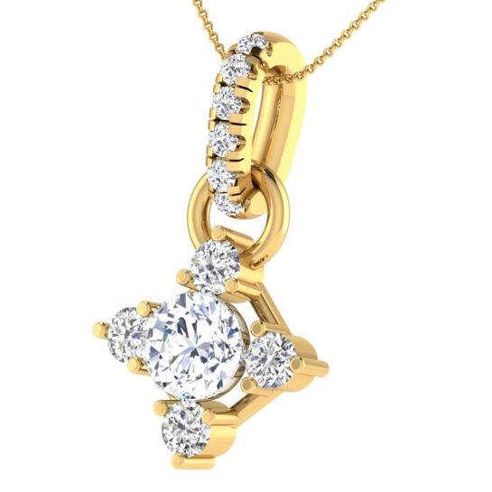 Rubina Ruby Gold Pendant