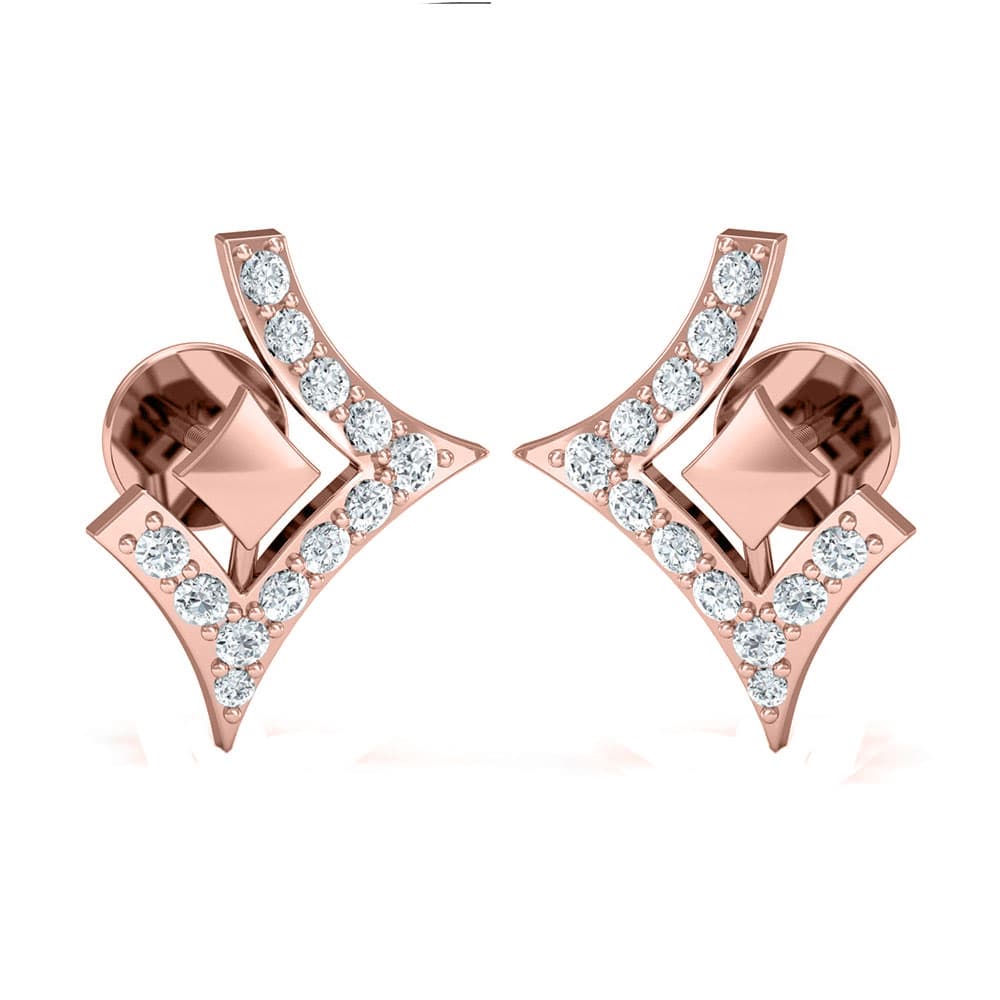 Sarah Gold  Diamond Earrings 