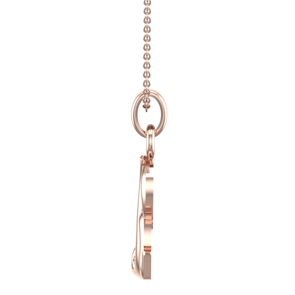 Viola Initial Diamond Pendant
