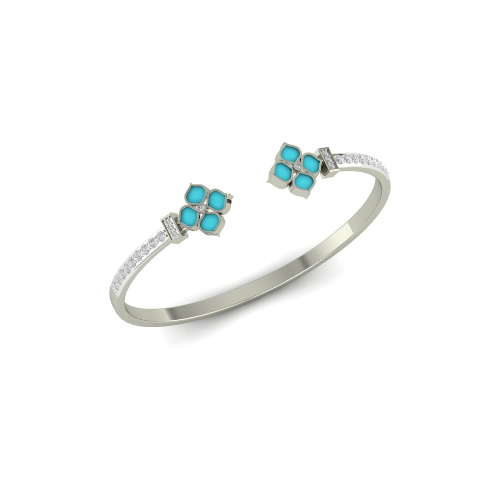 Sky Blossom Open Bangle