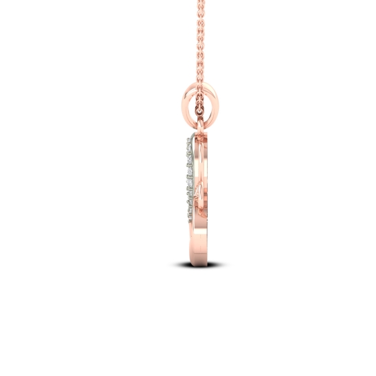 TwinHearts Diamond Butterfly Pendant