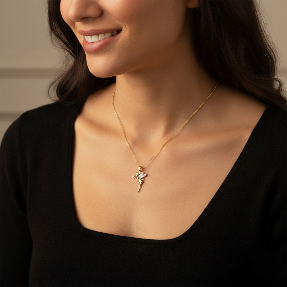 Twinkle Wings Diamond Pendant