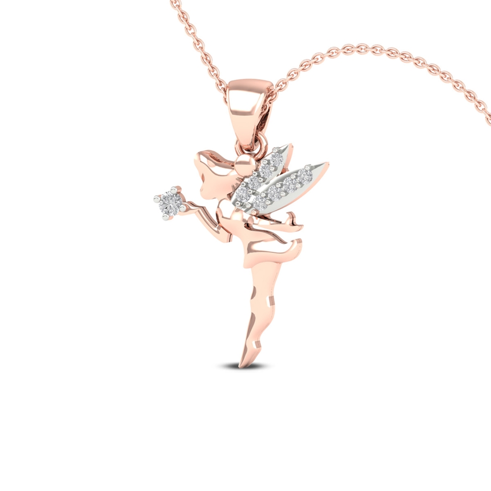 Twinkle Wings Diamond Pendant