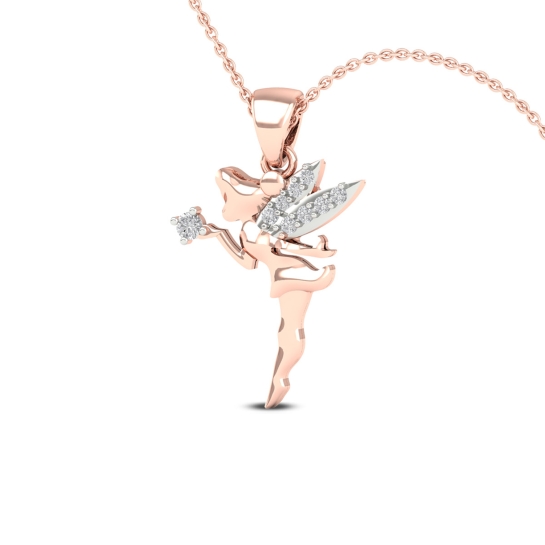 Twinkle Wings Diamond Pendant