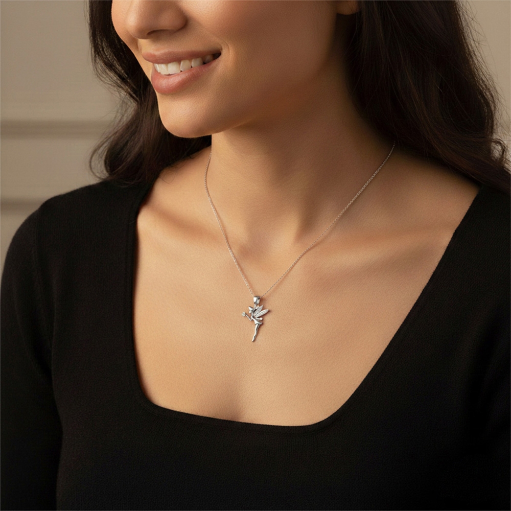 Twinkle Wings Diamond Pendant