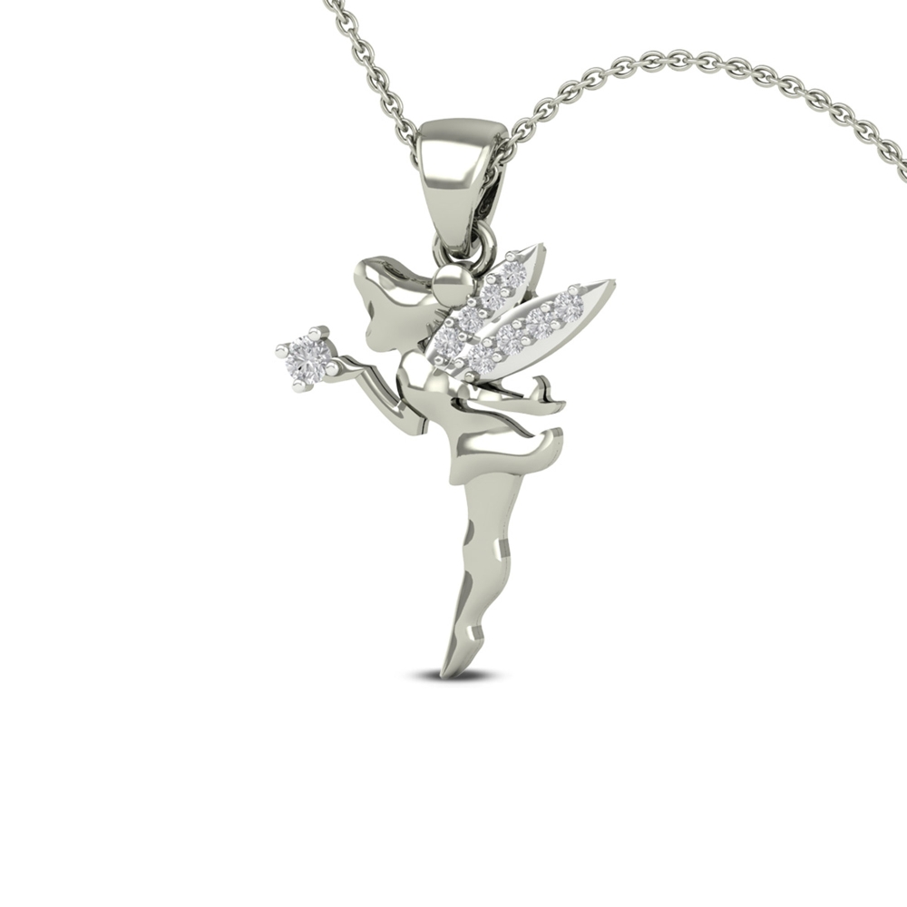 Twinkle Wings Diamond Pendant