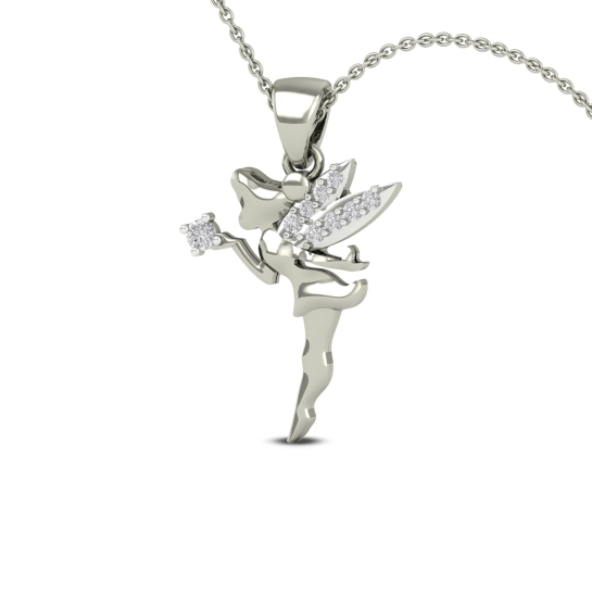 Twinkle Wings Diamond Pendant