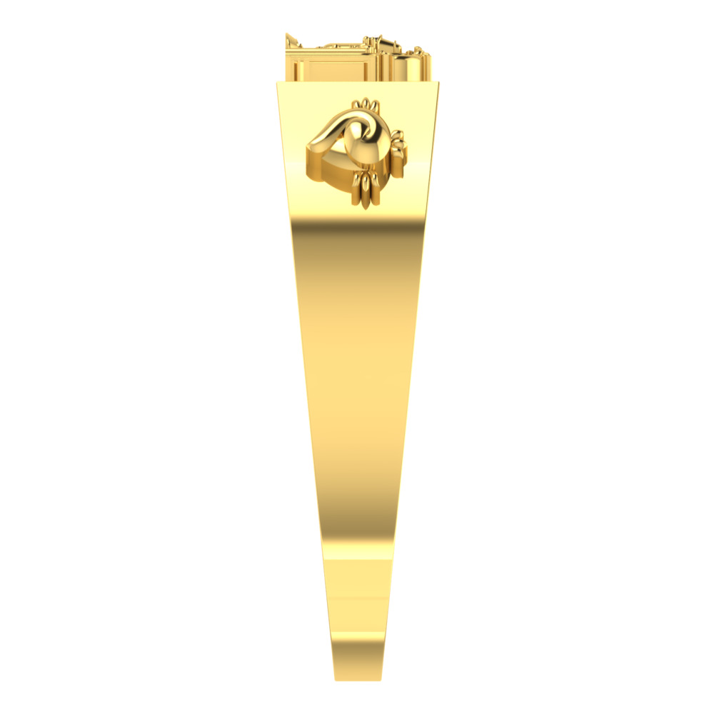 Venkateshwara Design Gold Ring