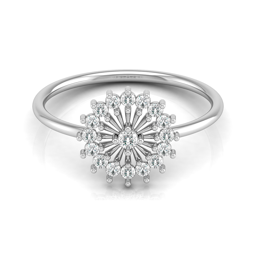 Aadhavi Yellow Gold Diamond Ring