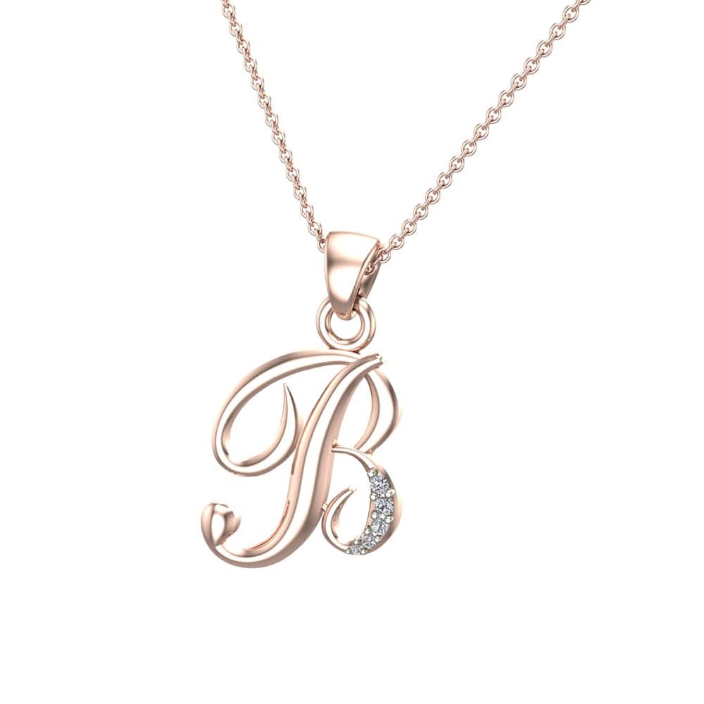 Aalis Initial Diamond Pendant