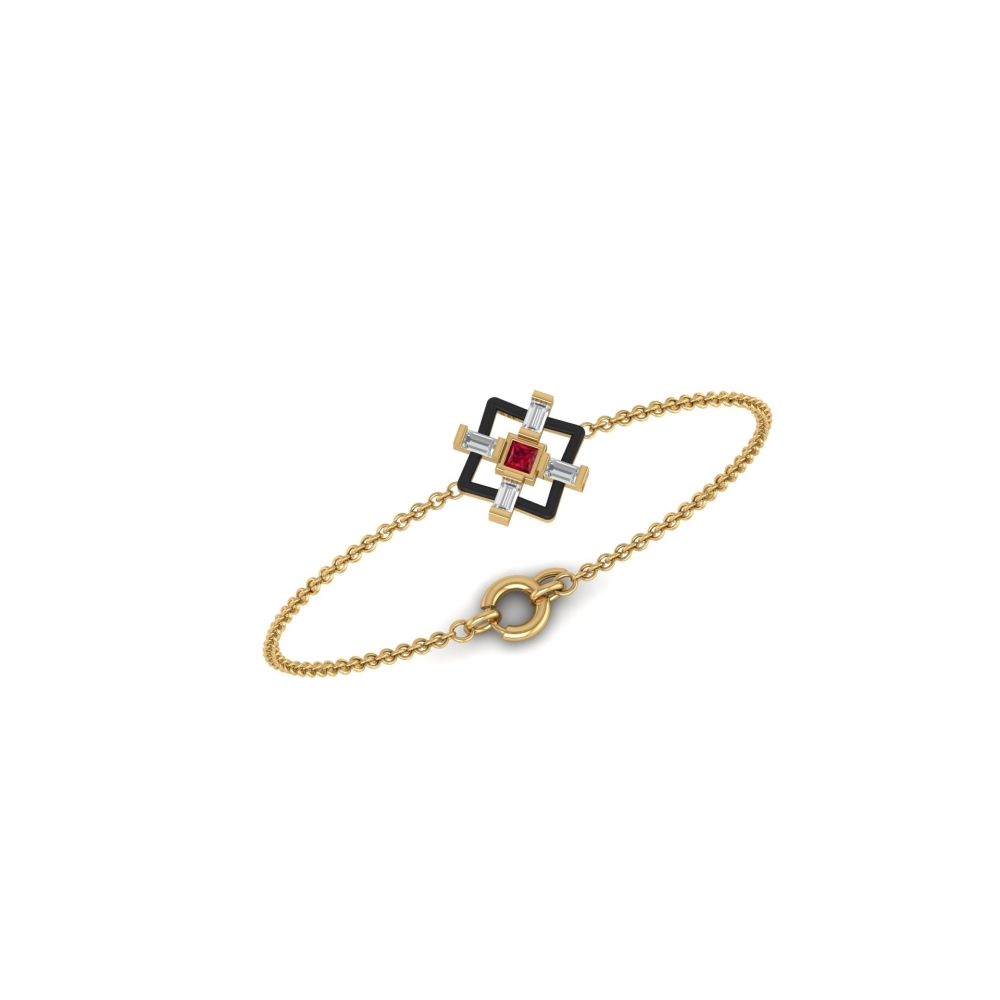 Manisha Diamond Circle Bracelet
