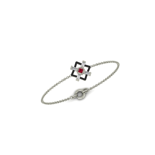 Manisha Diamond Circle Bracelet