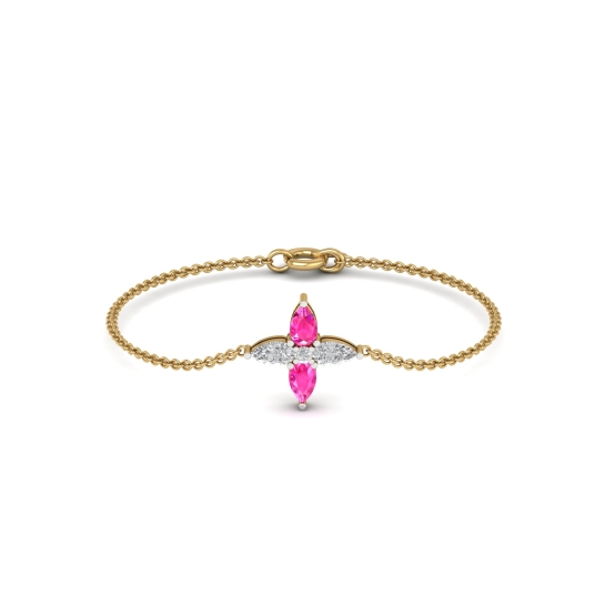 Aaishu Diamond Circle Bracelet